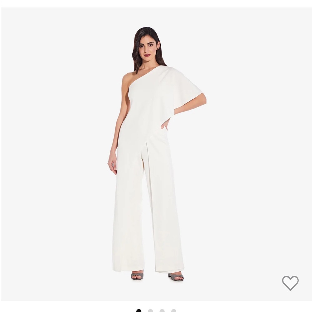 Adrianna Pappell Flutter One Shoulder Jumpsuit
